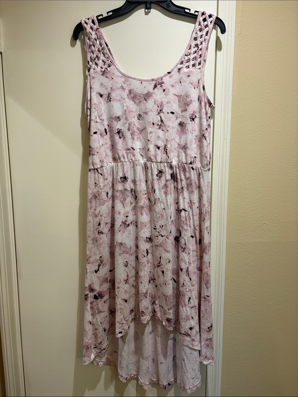 Cynthia Rowley Pink Floral Knit High-Low Sundress